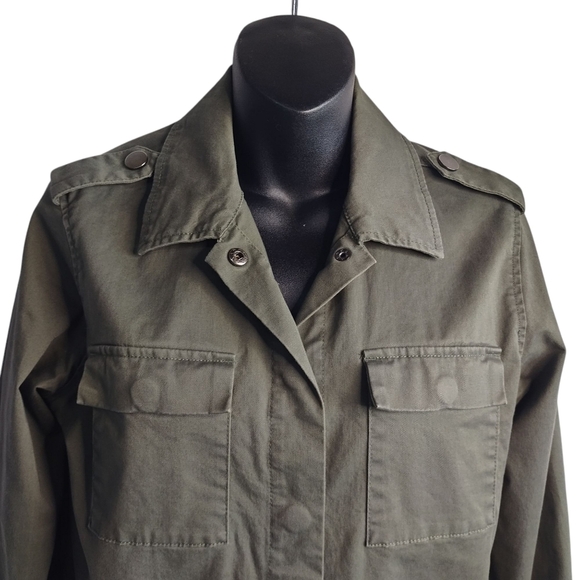 a new day Women's Military Green Embellished Pockets Jacket Size Medium - Picture 6 of 15